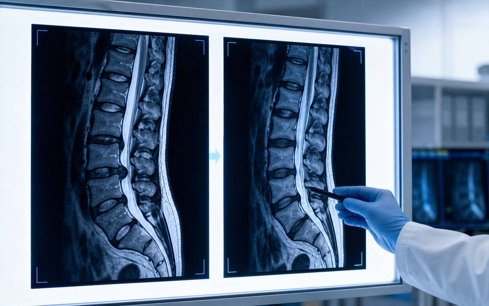 허리디스크 MRI 치료 전후